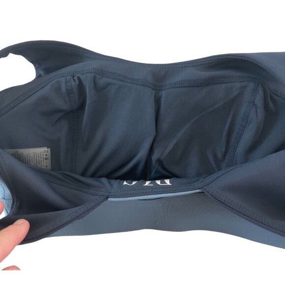 Bandier DLC Sports Bra Size M Rival Navy Dusk‎ Blue Lightly Padded XS - Picture 10 of 10